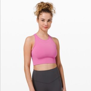 EUC lululemon Ebb to Street Bra in Magenta Glow
